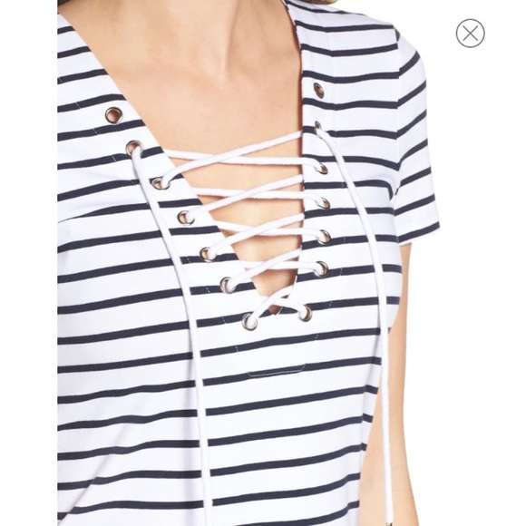 🖤BARDOT🖤STRIPED SWING DRESS🖤 - Picture 4 of 8